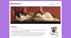 Desktop Screenshot of minxpets.com